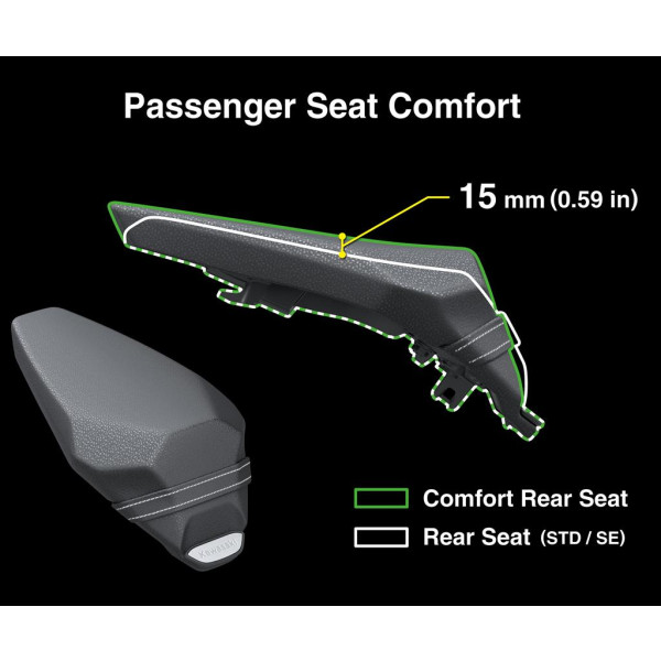 Kawasaki Comfort Rear seat (+15mm)